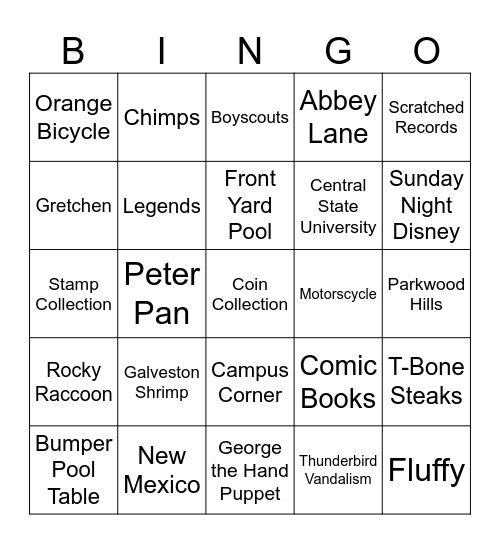 Maugy's 90th Bingo Extravaganza Bingo Card