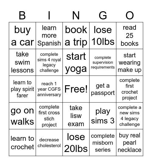 2025  Bingo Card