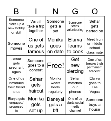 2025 Indecisives Bingo Card