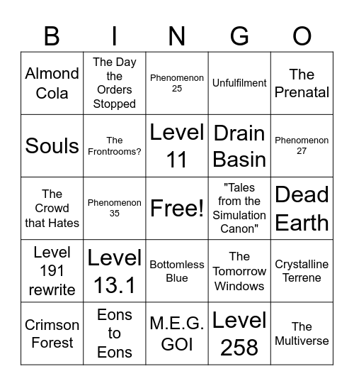 The Bazingo (get it it's like Sheldon Fortnite's Catchphrase but with bingo in it please laugh) Bingo Card