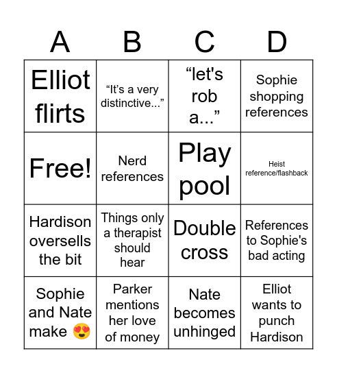 Leverage Bingo Card