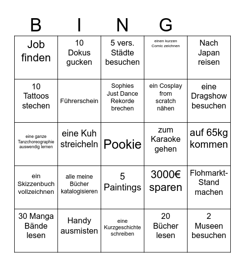 Denno Bingo Card