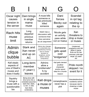 Aurora Bay Bingo 2025 Bingo Card