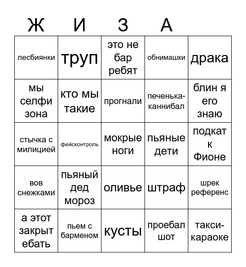 Пулемёт и задница достаточно похожи — если забыть поставить на предохранитель, то можно дать очередь. Bingo Card