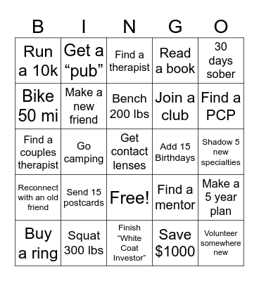 2025 Bingo Card