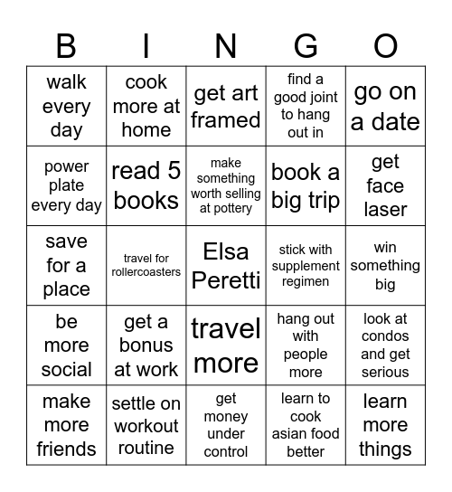 2025 Bingo Card