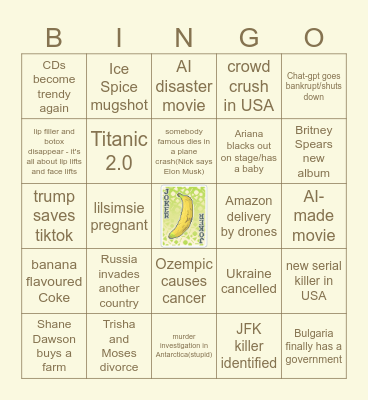 2025 BINGO! Bingo Card