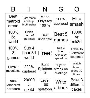 2025 bingo Card