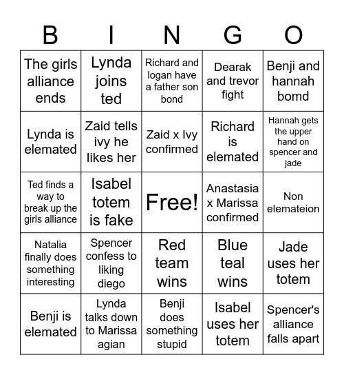 Disventure camp carnival of chaos episode 4 bingo Card