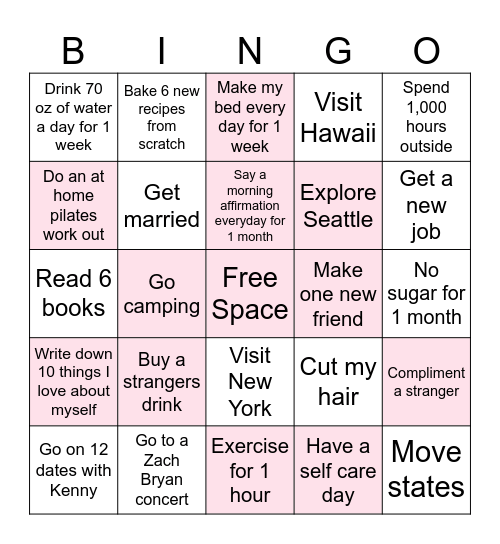 2025 Bingo Card Bingo Card