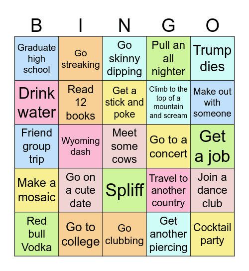 2025 BINGO! Bingo Card