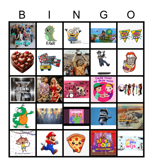 Muziek Bingo 2024 Bingo Card