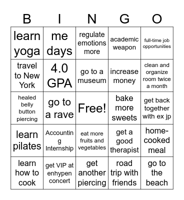 2025 Bingo Card