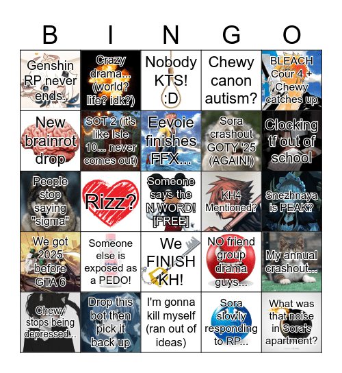 2025 BINGO! Bingo Card