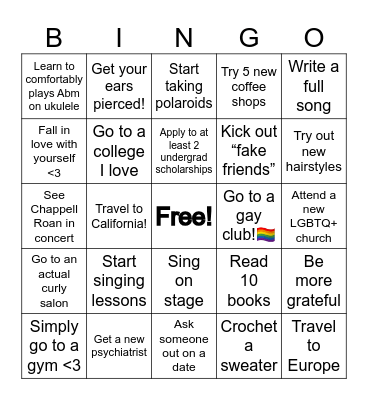 Jer’s 2025 Bingo: Bingo Card