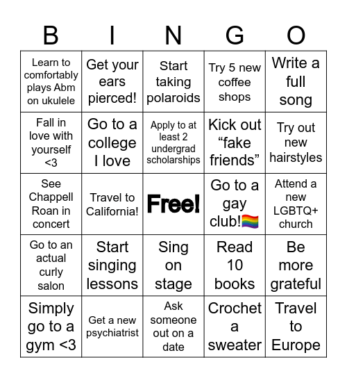 Jer’s 2025 Bingo: Bingo Card