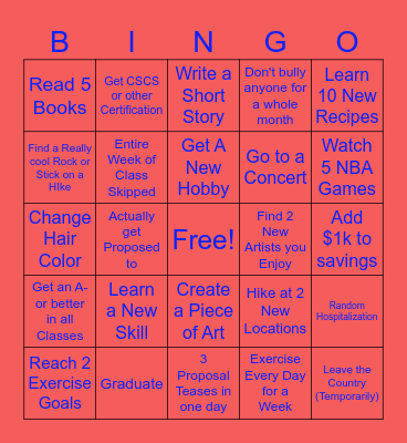2025 Laney Bingo Card