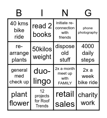 2025 Bingo Card