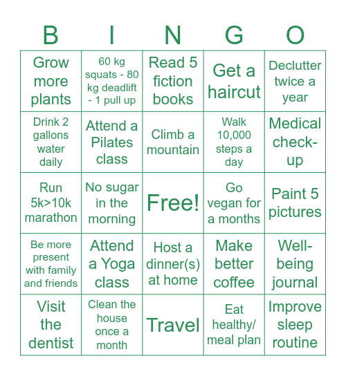 Yna's 2025 Bingo Card