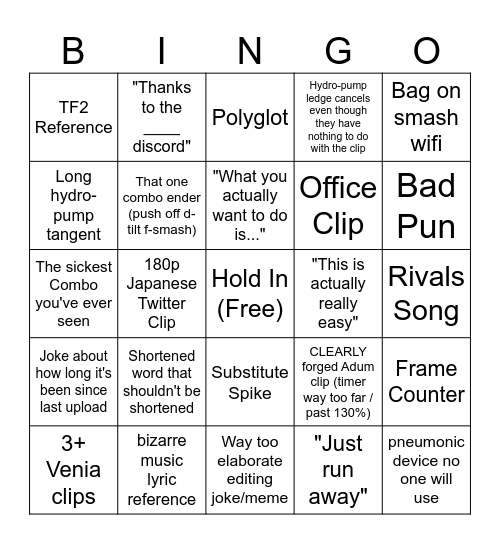 ApoBingo Card