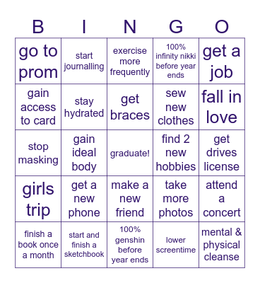 Ultimate 2025 Bingo Card