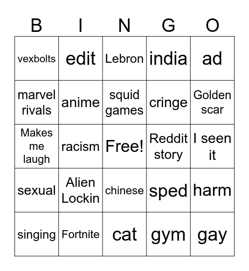 Bingo Card