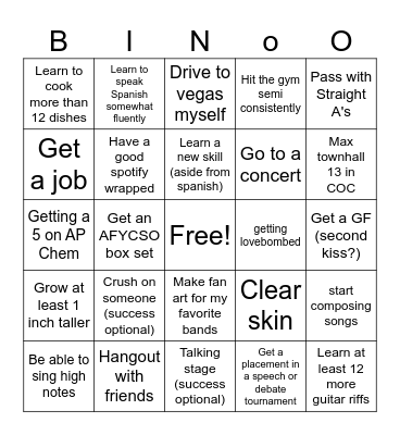 2025 bingo card Bingo Card