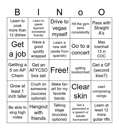 2025 bingo card Bingo Card