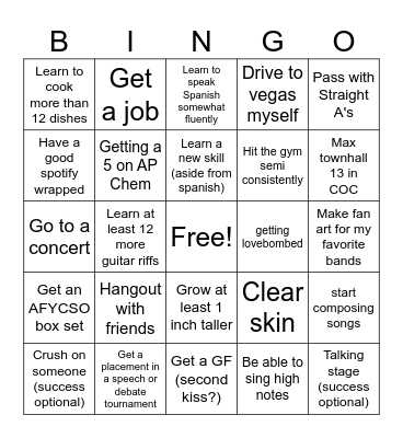 2025 bingo card Bingo Card