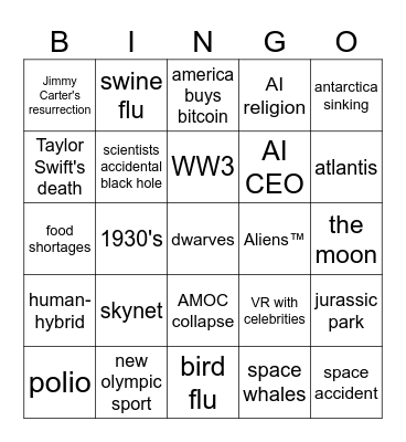 2025 BINGO Card