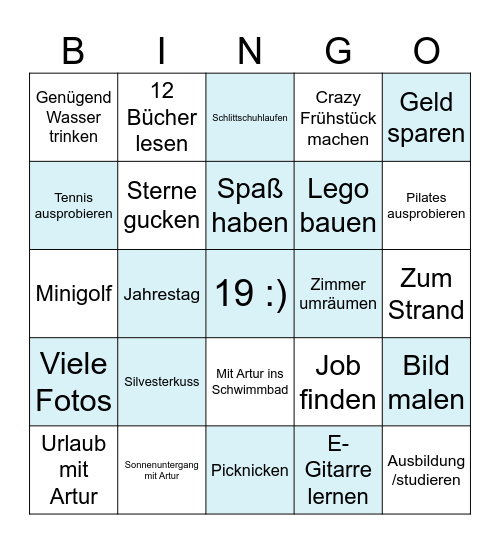 Bingo 2025 Bingo Card