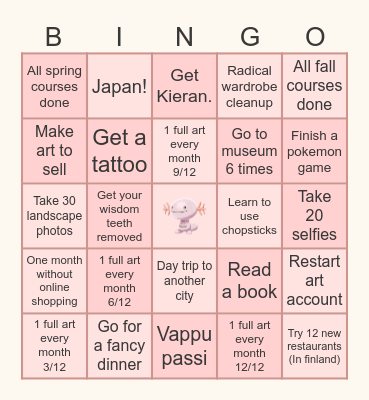 Bingo 2025 Bingo Card