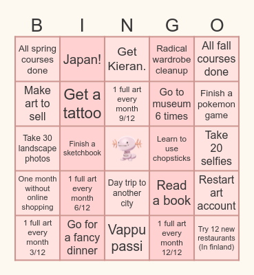 Bingo 2025 Bingo Card
