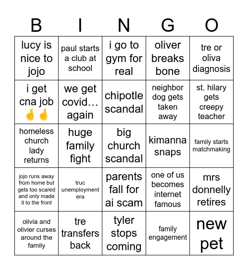 2025 BINGO Card
