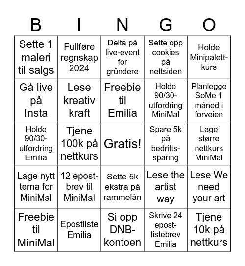 Businessbingo Card