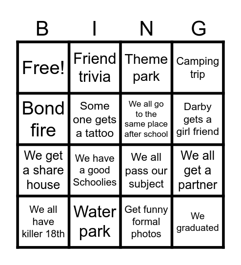 RRSS 2025 Bingo Card