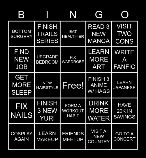 FLOOMFIE 2025 BINGO Card