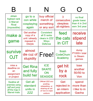 2025 BINGO FIEL Bingo Card