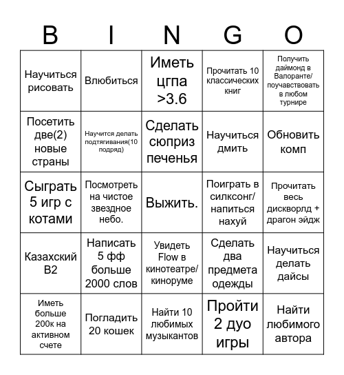 2025 aisulu quest bingo Card