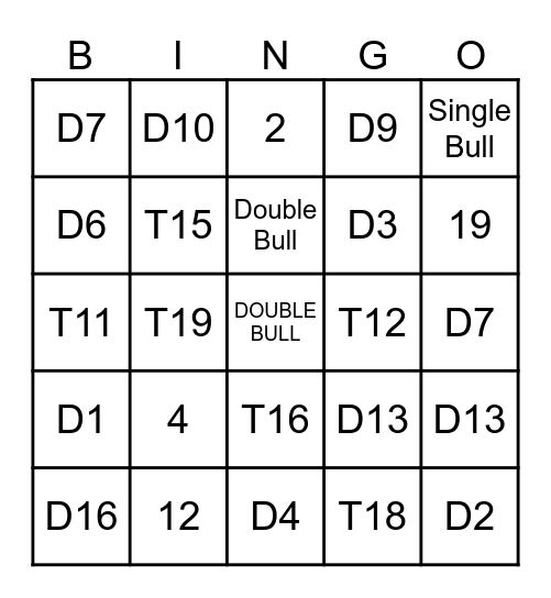 DC Biljart Express Bingo Card
