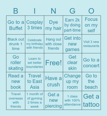 2025 Bingo! Bingo Card