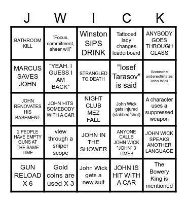THE WICKENING 2024 MOVIE 1 Bingo Card