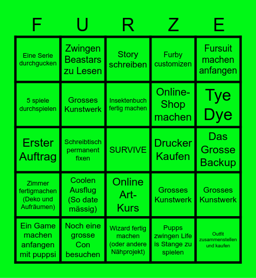 💨 Bingo Card