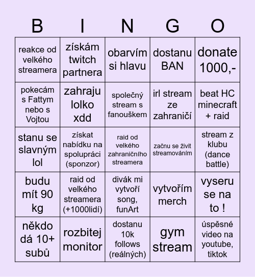 stream bingo dattmark 2025 Bingo Card