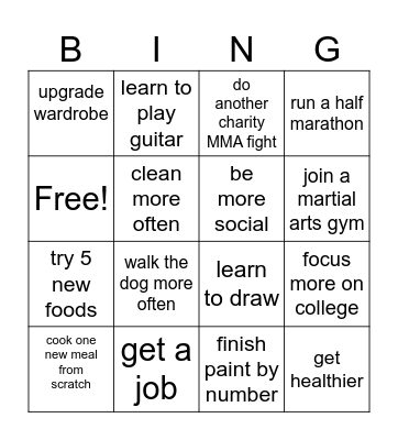 2025 Edition Bingo Card