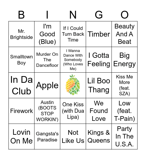 New Years Eve 2024 Bingo Card