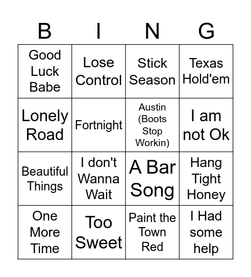 2024 Bingo Card