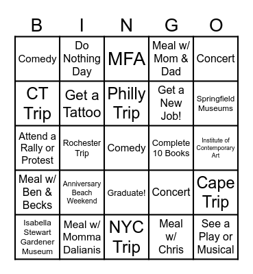 2025 BINGO Card