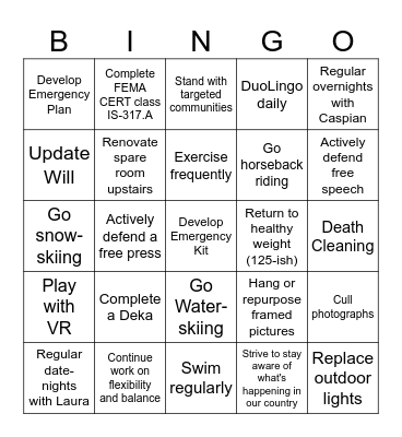MRV's 2025 Resolutions Bingo Card