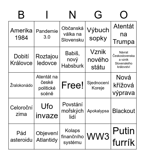2025 Bingo Card